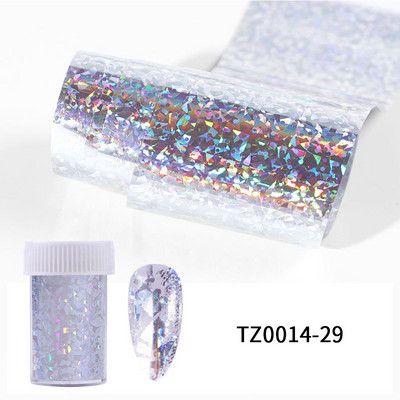 1 Box Charm Fóliák Köröm Holografikus Transzfer Fólia Pakolások Matricák Matricák Körömdíszítések Csillagos papír Manikűr dekor készlet