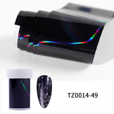 1 Box Charm Fóliák Köröm Holografikus Transzfer Fólia Pakolások Matricák Matricák Körömdíszítések Csillagos papír Manikűr dekor készlet