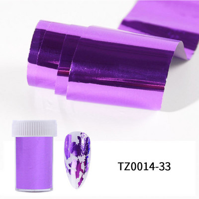 1 Box Charm Fóliák Köröm Holografikus Transzfer Fólia Pakolások Matricák Matricák Körömdíszítések Csillagos papír Manikűr dekor készlet