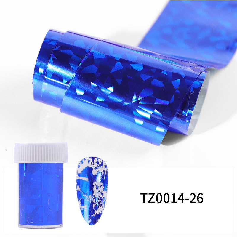 1 Box Charm Fóliák Köröm Holografikus Transzfer Fólia Pakolások Matricák Matricák Körömdíszítések Csillagos papír Manikűr dekor készlet