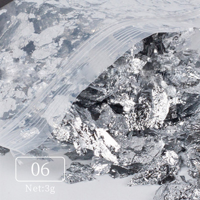 Arany ezüst szabálytalan alumínium fólia papír körömdíszítő matrica körömfólia 3D csillogó barkács manikűr UV gél lakk körömdíszítő eszközök