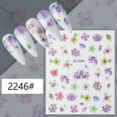 1 db 3D körömmatrica fekete fehér figura betű öntapadó transzfer csúszkák lézeres pillangó matricák körömdíszítés manikűr dekoráció