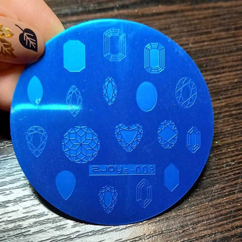 1 vnt lapų gėlių juostelių štampavimo plokštelės 5,5 cm gėlių / drugelių / lapų spausdinimo nagų antspaudų šablonai nerūdijančio plieno plokštelės trafaretas