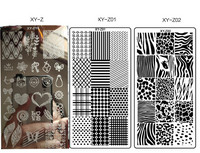 Új körömlemez XY-Z 32 körömnyomtató sablon körömfestés acéllemez 6*12 körömbélyegző lemezek geometria csipke virág álom