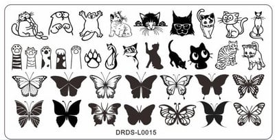 2022. aasta uus Hot Tiger Line Snake loomamustriga küünte tembeldusplaadid roostevabast terasest meisterdamise Tiger Nail Art Dekoratsioonitööriistadele 12*6cm