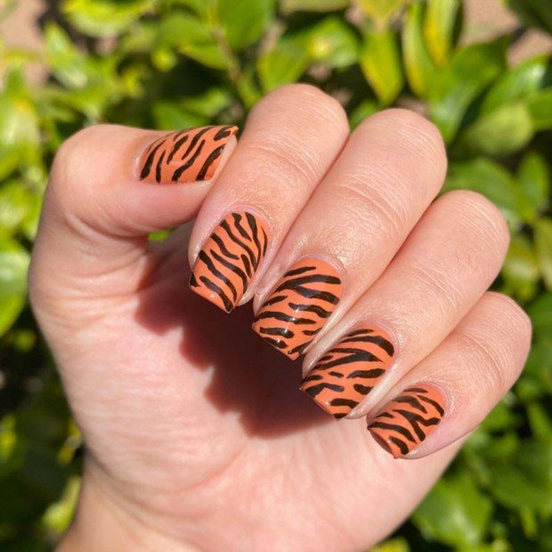 2022. aasta uus Hot Tiger Line Snake loomamustriga küünte tembeldusplaadid roostevabast terasest meisterdamise Tiger Nail Art Dekoratsioonitööriistadele 12*6cm