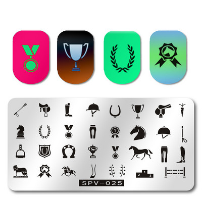 1db körömbélyegző készlet téglalap bélyegzőlemez szépség virágos levelek masni körömdíszítés képsablon manikűr eszközök