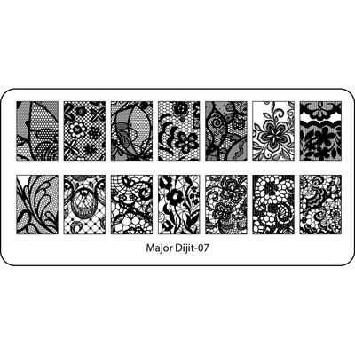 1db körömbélyegző készlet téglalap bélyegzőlemez szépség virágos levelek masni körömdíszítés képsablon manikűr eszközök