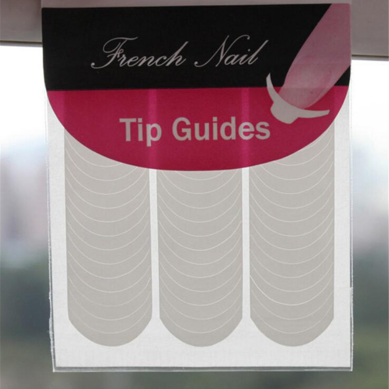 3 csomag francia körömmatricák öntapadó hegyvezetők fehér francia manikűrcsíkos körömdíszítő formavezetők matrica barkácsvonal tippek