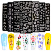 1 db virágos körömbélyegző lemezek vonalas képek körömdíszítő lemez, rozsdamentes acél bélyegzősablon nyomtatási stencileszközökhöz