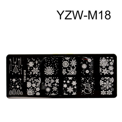 1 db virágos körömbélyegző lemezek vonalas képek körömdíszítő lemez, rozsdamentes acél bélyegzősablon nyomtatási stencileszközökhöz