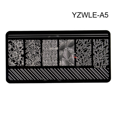 1db körömbélyegző lemezek levél virágok pillangó macska körömdíszítő bélyegsablonok stencilek design fényes manikűr