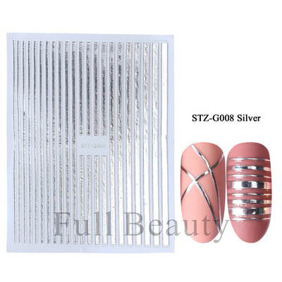 3D körömmatrica csúszkák Orosz betűs körömdíszítés vízáteresztő matricák Levél szív Valentin manikűr tetoválás CHSTZG023-31