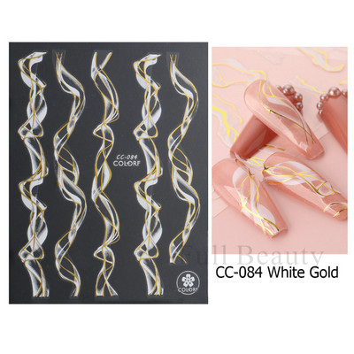 3D körömmatrica csúszkák Orosz betűs körömdíszítés vízáteresztő matricák Levél szív Valentin manikűr tetoválás CHSTZG023-31