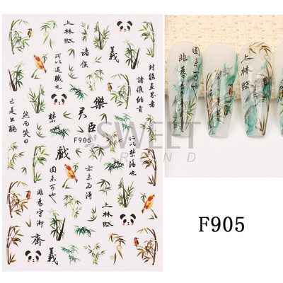 Fehér Virág 5D Dombornyomott köröm matrica akril tavaszi virágos cseresznyevirág mandarin újév esküvői manikűr dekoráció BE5D-K