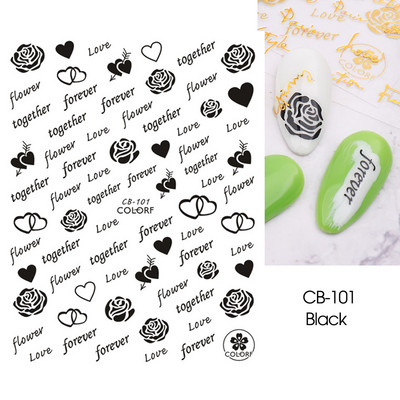 Ευτυχισμένο Πάσχα λαγουδάκι αυτοκόλλητα για νύχια 3D χαριτωμένο ρετρό σχέδιο κουνελιού κινούμενα σχέδια με αυτοκόλλητα ολισθαίνοντα ζωάκια Διακόσμηση για τα νύχια του Αγίου Βαλεντίνου