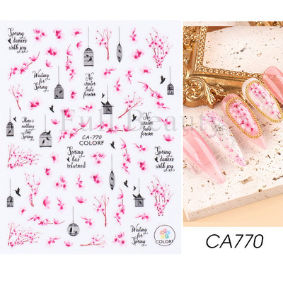 Ευτυχισμένο Πάσχα λαγουδάκι αυτοκόλλητα για νύχια 3D χαριτωμένο ρετρό σχέδιο κουνελιού κινούμενα σχέδια με αυτοκόλλητα ολισθαίνοντα ζωάκια Διακόσμηση για τα νύχια του Αγίου Βαλεντίνου