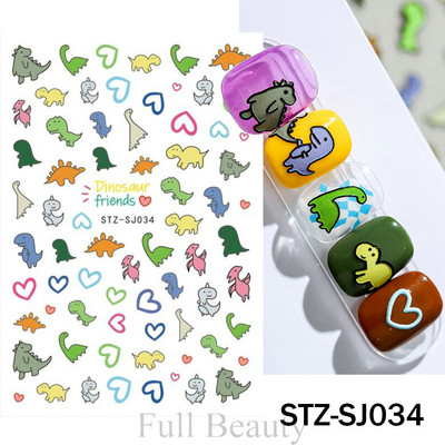 Ευτυχισμένο Πάσχα λαγουδάκι αυτοκόλλητα για νύχια 3D χαριτωμένο ρετρό σχέδιο κουνελιού κινούμενα σχέδια με αυτοκόλλητα ολισθαίνοντα ζωάκια Διακόσμηση για τα νύχια του Αγίου Βαλεντίνου