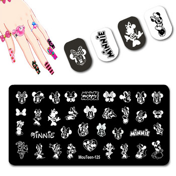 DISNEY Villain Nail Stamp Plates Disney Series Nail Art Mold Negative Character Nail Stamping #128