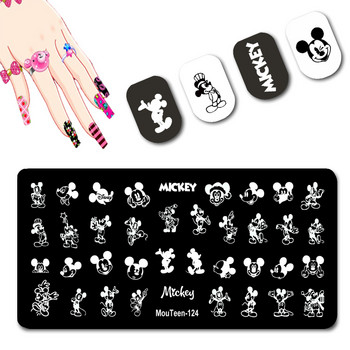 DISNEY Villain Nail Stamp Plates Disney Series Nail Art Mold Negative Character Nail Stamping #128