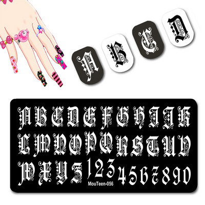 DISNEY Villain Nail Stamp Plates Disney Series Nail Art Mold Negative Character Nail Stamping #128