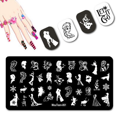 DISNEY Villain Nail Stamp Plates Disney Series Nail Art Mold Negative Character Nail Stamping #128