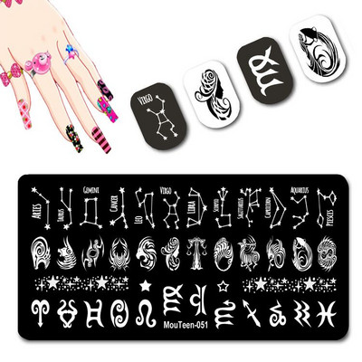 DISNEY Villain Nail Stamp Plates Disney Series Nail Art Mold Negative Character Nail Stamping #128