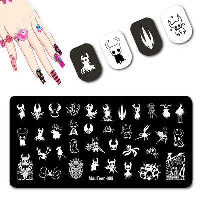 DISNEY Villain Nail Stamp Plates Disney Series Nail Art Mold Negative Character Nail Stamping #128