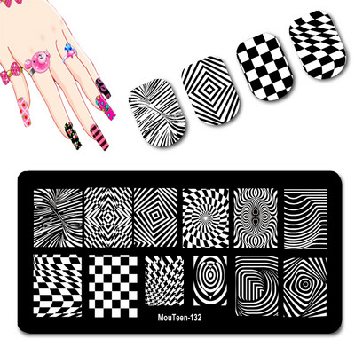 DISNEY Villain Nail Stamp Plates Disney Series Nail Art Mold Negative Character Nail Stamping #128