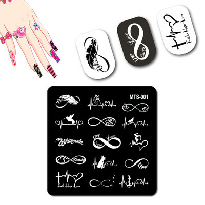 DISNEY Villain Nail Stamp Plates Disney Series Nail Art Mold Negative Character Nail Stamping #128