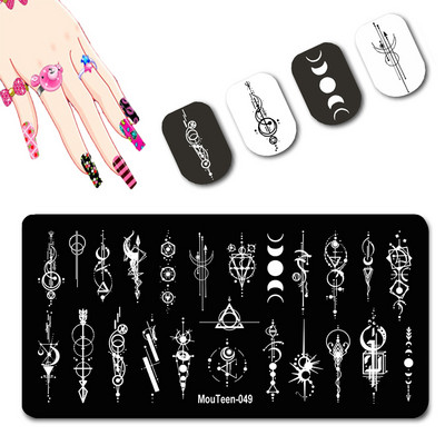 DISNEY Villain Nail Stamp Plates Disney Series Nail Art Mold Negative Character Nail Stamping #128