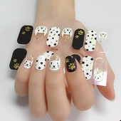New 14 Tips Full Cover Wraps Nail Polish Stickers Cute Animals Pattern Αυτοκόλλητα Αυτοκόλλητα Νυχιών Στριπ Μανικιούρ Χονδρική