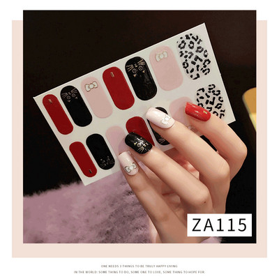 New 14 Tips Full Cover Wraps Nail Polish Stickers Cute Animals Pattern Αυτοκόλλητα Αυτοκόλλητα Νυχιών Στριπ Μανικιούρ Χονδρική