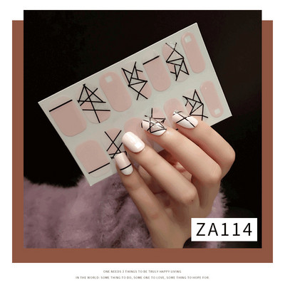 New 14 Tips Full Cover Wraps Nail Polish Stickers Cute Animals Pattern Αυτοκόλλητα Αυτοκόλλητα Νυχιών Στριπ Μανικιούρ Χονδρική