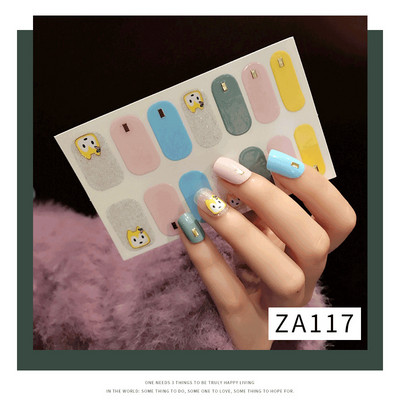 New 14 Tips Full Cover Wraps Nail Polish Stickers Cute Animals Pattern Αυτοκόλλητα Αυτοκόλλητα Νυχιών Στριπ Μανικιούρ Χονδρική