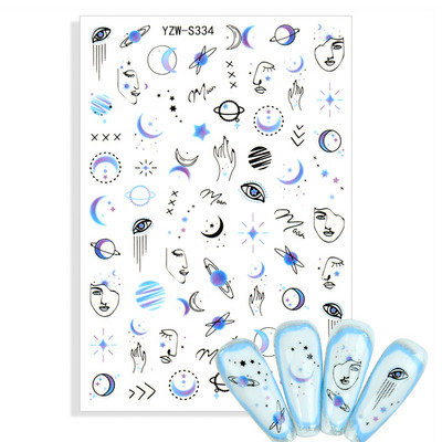 3D-küünekleebised, üleannetu akvarell, lemmikloomad, kassid, isekleepuvad küünekleebised.