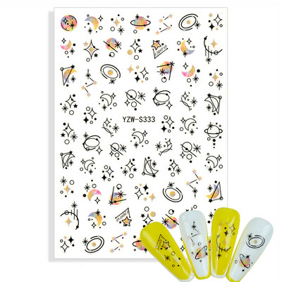 3D-küünekleebised, üleannetu akvarell, lemmikloomad, kassid, isekleepuvad küünekleebised.