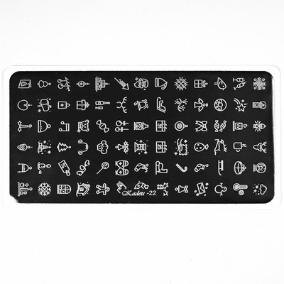 6Χ12 εκ. Snowflake Christmas Nail Art Stamping 1-τμχ Ανοξείδωτο ατσάλι Xmas Tranfer Nail Stamping For Polish Printing Template DJA-2