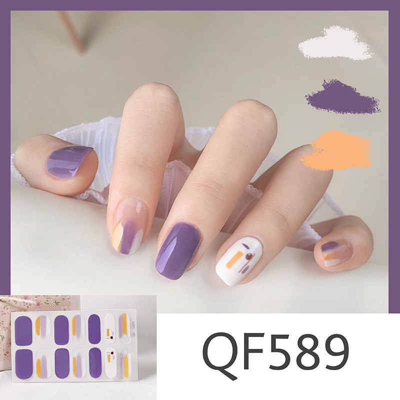 Αυτοκόλλητα νυχιών Lamemoria14tips Νέο προϊόν Πλήρης κάλυψη Τρισδιάστατα καλοκαιρινά πλήρη αυτοκόλλητα νυχιών Αδιάβροχο αυτοκόλλητο DIY μανικιούρ