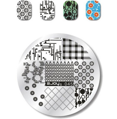 1 ΤΕΜ. Πλάκα στάμπας Nail Art Πιάτο σφράγισης Γαλλικές συμβουλές Γεωμετρία δέντρου πεταλούδας Ζώο DIY Πρότυπα για μανικιούρ νυχιών Στένσιλ ZS