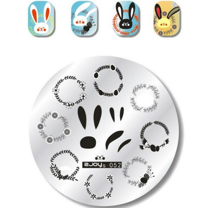 1 ΤΕΜ. Πλάκα στάμπας Nail Art Πιάτο σφράγισης Γαλλικές συμβουλές Γεωμετρία δέντρου πεταλούδας Ζώο DIY Πρότυπα για μανικιούρ νυχιών Στένσιλ ZS