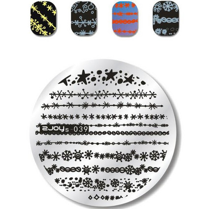 1 ΤΕΜ. Πλάκα στάμπας Nail Art Πιάτο σφράγισης Γαλλικές συμβουλές Γεωμετρία δέντρου πεταλούδας Ζώο DIY Πρότυπα για μανικιούρ νυχιών Στένσιλ ZS