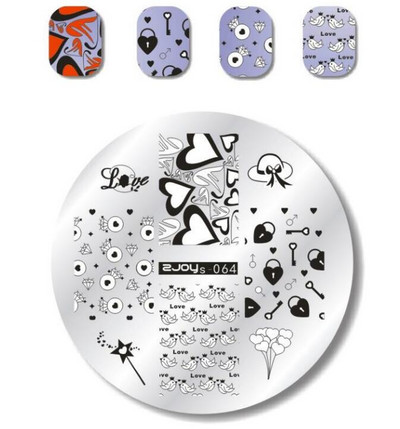 1 ΤΕΜ. Πλάκα στάμπας Nail Art Πιάτο σφράγισης Γαλλικές συμβουλές Γεωμετρία δέντρου πεταλούδας Ζώο DIY Πρότυπα για μανικιούρ νυχιών Στένσιλ ZS