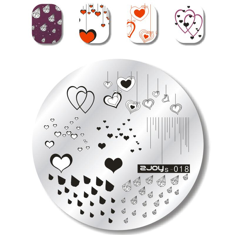 1 ΤΕΜ. Πλάκα στάμπας Nail Art Πιάτο σφράγισης Γαλλικές συμβουλές Γεωμετρία δέντρου πεταλούδας Ζώο DIY Πρότυπα για μανικιούρ νυχιών Στένσιλ ZS