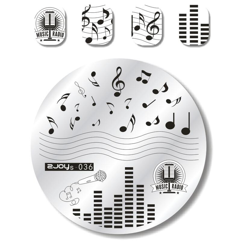 1 ΤΕΜ. Πλάκα στάμπας Nail Art Πιάτο σφράγισης Γαλλικές συμβουλές Γεωμετρία δέντρου πεταλούδας Ζώο DIY Πρότυπα για μανικιούρ νυχιών Στένσιλ ZS