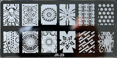 1 τεμ 6*12 εκατοστά Πλάκες εικόνων για στολίδια νυχιών Τριαντάφυλλο/Μαργαρίτα Σχέδιο λουλουδιών Πλάκες για σφράγιση νυχιών Πρότυπα για βερνίκια νυχιών Πλάκες 30 στυλ#