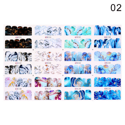 Valentines Heart Letter Flower Nail Sliders Sliders for Nails Water Decals Αυτοκόλλητα Συμβουλές για μανικιούρ Nail Art Διακόσμηση