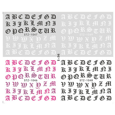 1 φύλλο Αυτοκόλλητα νυχιών με λουλούδια/φλαμίνγκο/φτερά Αυτοκόλλητα μεταφοράς νερού Αυτοκόλλητα για τατουάζ Διακόσμηση μανικιούρ LASTZ501-512