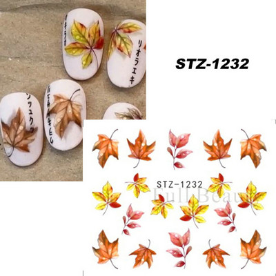 1 φύλλο Αυτοκόλλητα νυχιών με λουλούδια/φλαμίνγκο/φτερά Αυτοκόλλητα μεταφοράς νερού Αυτοκόλλητα για τατουάζ Διακόσμηση μανικιούρ LASTZ501-512