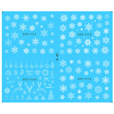 1 φύλλο Αυτοκόλλητα νυχιών με λουλούδια/φλαμίνγκο/φτερά Αυτοκόλλητα μεταφοράς νερού Αυτοκόλλητα για τατουάζ Διακόσμηση μανικιούρ LASTZ501-512